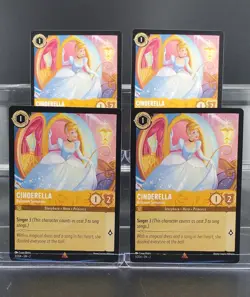 Disney Lorcana Cinderella - Ballroom Sensation 3/204 Rise of Floodborn 4 Cards R - Image 1