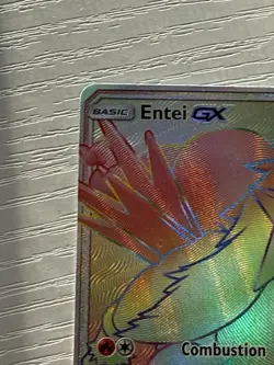 Pokemon Entei GX TCG Shining Legends Holo Card 74/73 Secret Hyper Rainbow Rare - Image 4