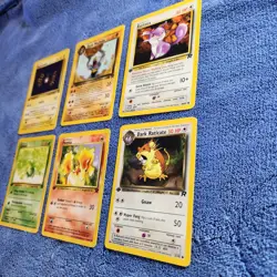 6 First Edition 1999 - 2000 Wizards Pokemon Vintage Pocket Monsters Cards - Image 3