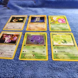 6 First Edition 1999 - 2000 Wizards Pokemon Vintage Pocket Monsters Cards - Image 5