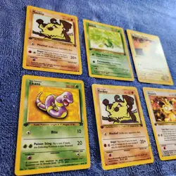 6 First Edition 1999 - 2000 Wizards Pokemon Vintage Pocket Monsters Cards - Image 4
