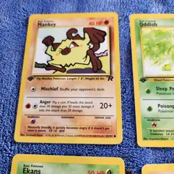 6 First Edition 1999 - 2000 Wizards Pokemon Vintage Pocket Monsters Cards - Image 5