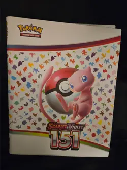 Pokemon Scarlet & Violet 151 Binder Only - Clean Pages, NO Cards, Missing Strap - Image 1