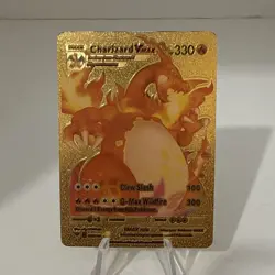Pokemon Charizard VMAX HP330 Gold Foil Fan Art Card 020/189 - Image 1