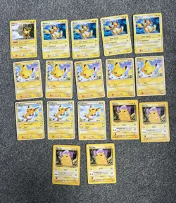 Vintage Pikachu Bundle Pokemon Cards TCG X17 - Image 1