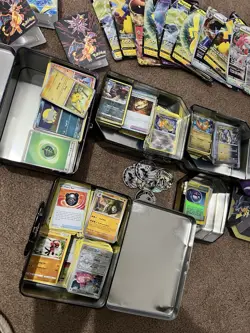 Pokemon Card Lot, 3 Tins , 16 Jumbo Cards, Tokens, Huge Lot, Read Description - Image 2