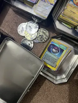 Pokemon Card Lot, 3 Tins , 16 Jumbo Cards, Tokens, Huge Lot, Read Description - Image 4
