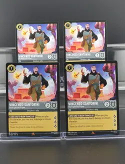 Disney Lorcana Vincenzo Santorini - The Explosives Expert 197/204 Jafar 4 Cards - Image 1