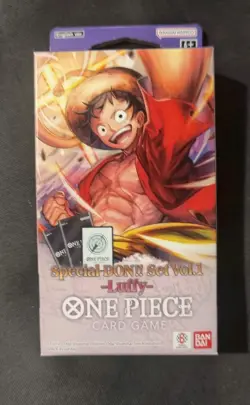 ONE PIECE CARD GAME SPECIAL DON!! SET Vol.1 MONKEY D. LUFFY SDS 01 SEALED! - Image 1