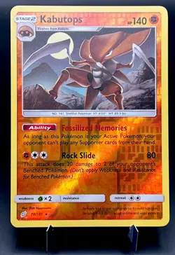 Kabutops 78/181 VLP Reverse Holo Rare Full Moon Sun & Moon Team Up Pokemon Card! - Image 1