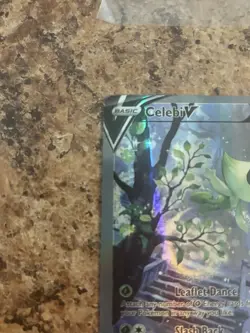 Pokemon TCG SWSH Fusion Strike Celebi v Alt Art Holo Ultra Rare Card 245/264 - Image 3