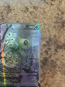 Pokemon TCG SWSH Fusion Strike Celebi v Alt Art Holo Ultra Rare Card 245/264 - Image 4