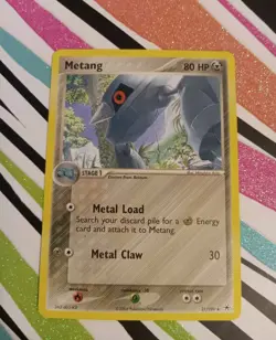 Pokemon TCG Metang EX Hidden Legends Card 21/101 Regular Rare (2004) - Image 1