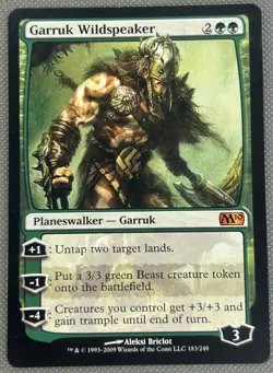 Garruk Wildspeaker Magic 2010 NM MTG - Image 1