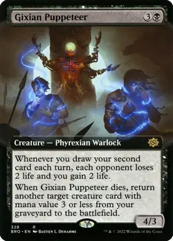 Gixian Puppeteer Extended Art Regular - The Brothers' War MTG-NM - Image 1