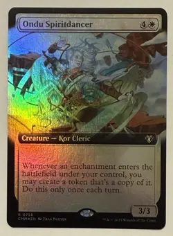 Ondu Spiritdancer Extended Art Foil - Commander Masters MTG - Image 1