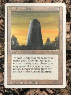 MTG Basalt Monolith x1 Revised 3rd Edition, Magic the Gathering - Image 1