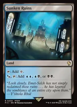 Sunken Ruins Commander: FINAL FANTASY NM MTG Non-Foil - Image 1