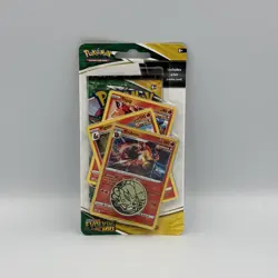 Pokemon Sealed Evolving Skies Premium Checklane Blister Booster Pack - Emboar - Image 1
