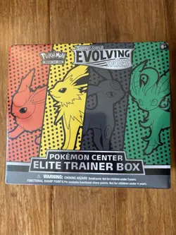 Evolving Skies Pokemon Center Elite Trainer Box (Jolteon/Flareon) **Sealed** - Image 1