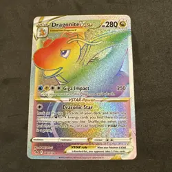 Pokemon TCG Dragonite VSTAR Pokemon GO 081/078 Holo Secret Rare - Image 1