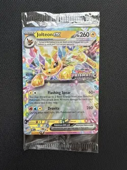 Jolteon EX 030/131 SEALED Prismatic Evolutions Stamped Surprise Box - Image 1