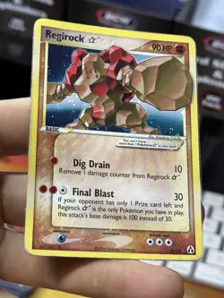 LAMINATED BACK Regirock Gold Star 91/92 EX Legend Maker 2006 Holo Rare Pokemon - Image 5