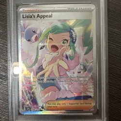 2024 Pokemon Surging Sparks Lisia's Appeal #246 Special Illustration Rare PSA 10 - Image 3