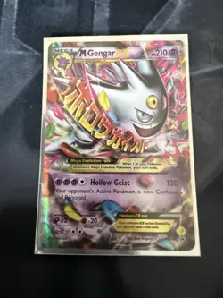 Pokemon TCG Mega Gengar EX Black Star Promos XY166 Shiny Holo Rare Ungraded - Image 3