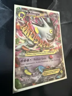 Pokemon TCG Mega Gengar EX Black Star Promos XY166 Shiny Holo Rare Ungraded - Image 4