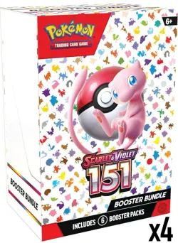 (4) Pokemon TCG Scarlet and Violet 151 Booster Bundle Sealed Lot Of 4 Boxes 820650853210 - Image 1