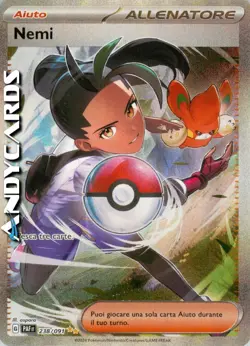 NEMI 238/091 • Rara Segreta • Destino di Paldea PAF POKEMON - Image 1