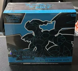Pokemon Center TCG Scarlet & Violet Black Bolt Elite Trainer Box ETB - Image 1