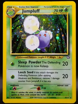 Pokemon Jumpluff Neo Genesis Holo 7/111 (See HD Pics for Condition) - Image 1