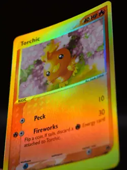 Pokemon Torchic 008 Black Star Promo Reverse Holo (See HD Pics for Condition) - Image 4
