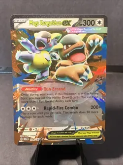 Pokemon TCG Mega Kangaskhan ex 104/132 Me01: Mega Evolution Holo Double Rare NM - Image 1