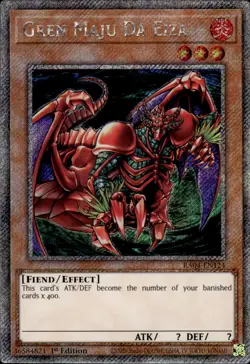 Gren Maju Da Eiza - Platinum Secret Rare 1st Edition RA04-EN124 - NM - YuGiOh - Image 1
