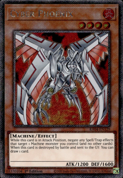 Cyber Phoenix - Platinum Secret Rare 1st Edition RA04-EN129 - NM - YuGiOh - Image 1