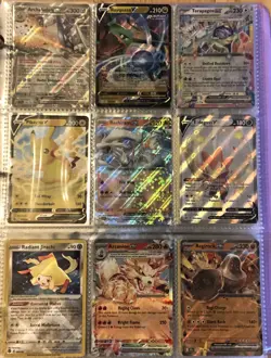 9 Holo Pokemon Cards Featuring Reshiram Pikachu Rayquaza - Image 1
