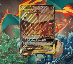 Pokemon TCG Espeon & Deoxys GX SM240 Black Star Promo Full Art Holo Card (Jumbo) - Image 1
