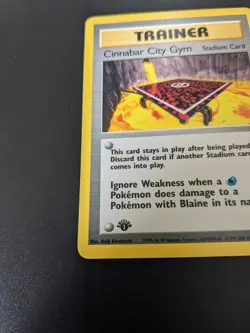 Pokemon Card 🥇 1st Edition 🥇 Cinnabar City Gym 113/132 NM / LP Gym Challenge - Image 5