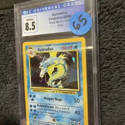 Pokemon Gyarados Holo Card 7/130 Base Set 2 CGC 8.5 Graded - Image 2