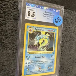 Pokemon Gyarados Holo Card 7/130 Base Set 2 CGC 8.5 Graded - Image 3