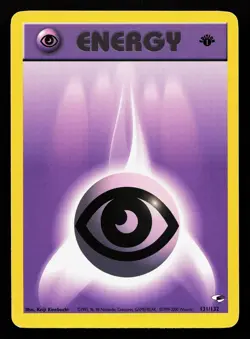 Psychic Energy 131/132 1st Edition Gym Heroes Pokemon Card - Image 1