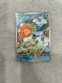 Pokemon TCG Sunny Form Castform 195/191SV08 Surging Sparks Holo Card - Image 1