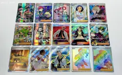 Lot of 15 Full Art Trainer Pokemon TCG Trading Cards - Image 1