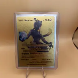 2020 Pokemon Mewtwo GX hp 300 Gold Card (RARE) - Image 1