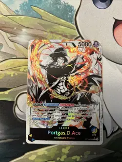 Portgas.D.Ace ST13-002 ALT ART English Leader Three Brothers One Piece Card NM - Image 1