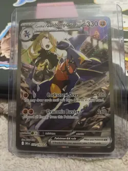 Pokemon TCG Cynthia's Garchomp EX Holo Card 232/182 SIR - Image 1