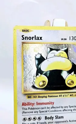 Pokemon TCG Snorlax XY179 Black Star Promo Card Near Mint Condition - Image 2
